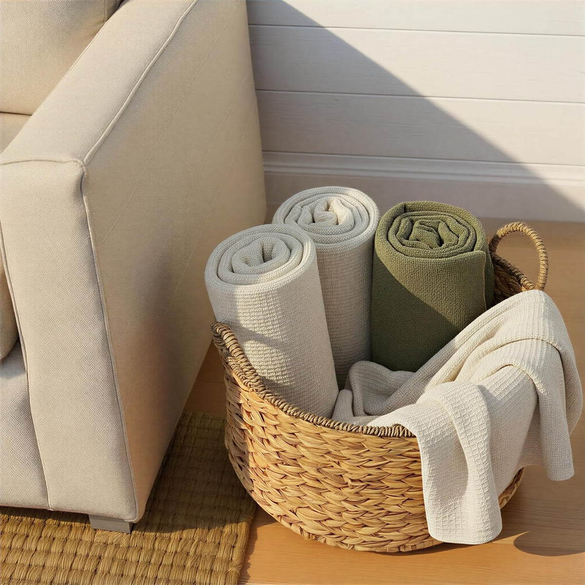 Braided Seagrass Decor Storage Baskets