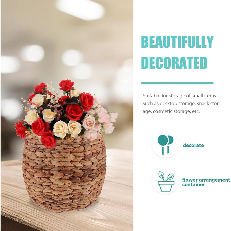 Seagrass Woven Plant Storage Basket