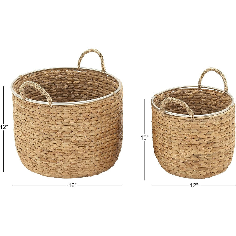 2‑Pack Seagrass Storage Baskets
