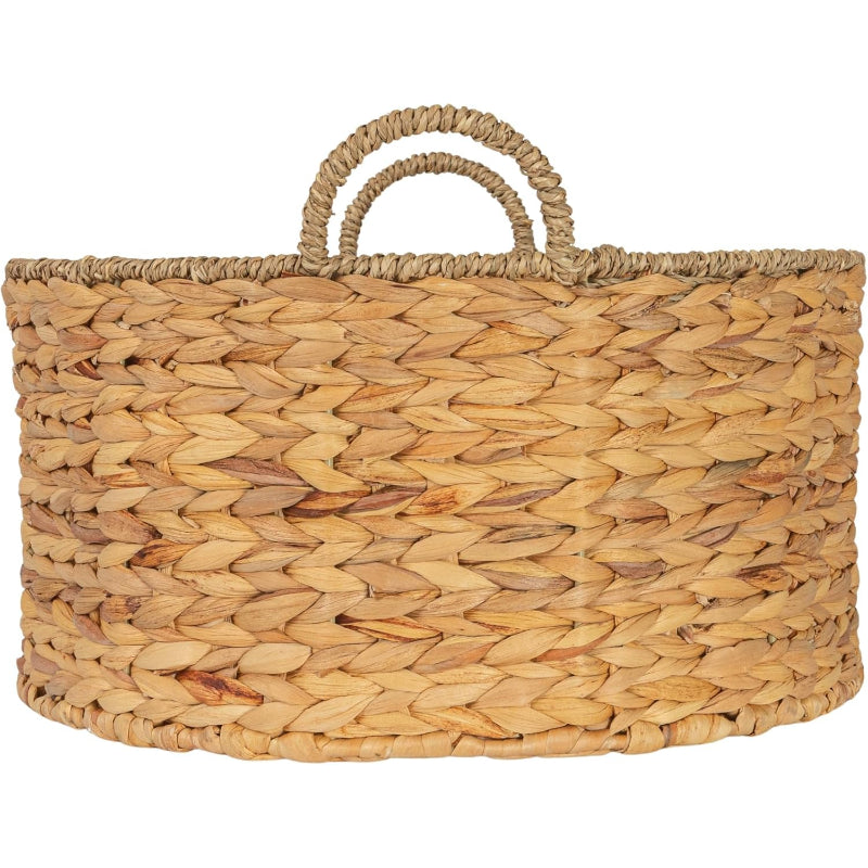 Round Handwoven Seagrass Storage Basket