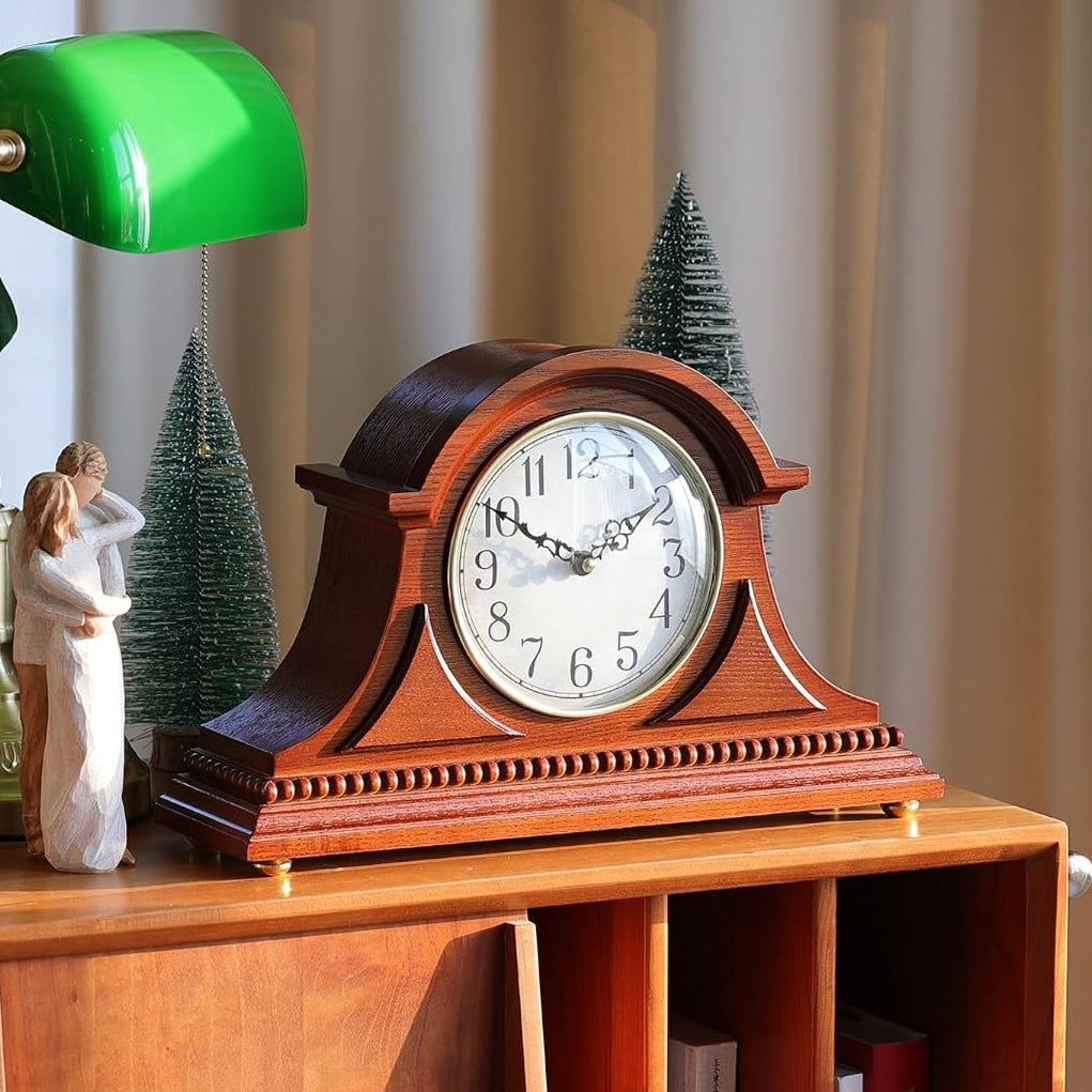 Wooden Chime Mantel Table Clock