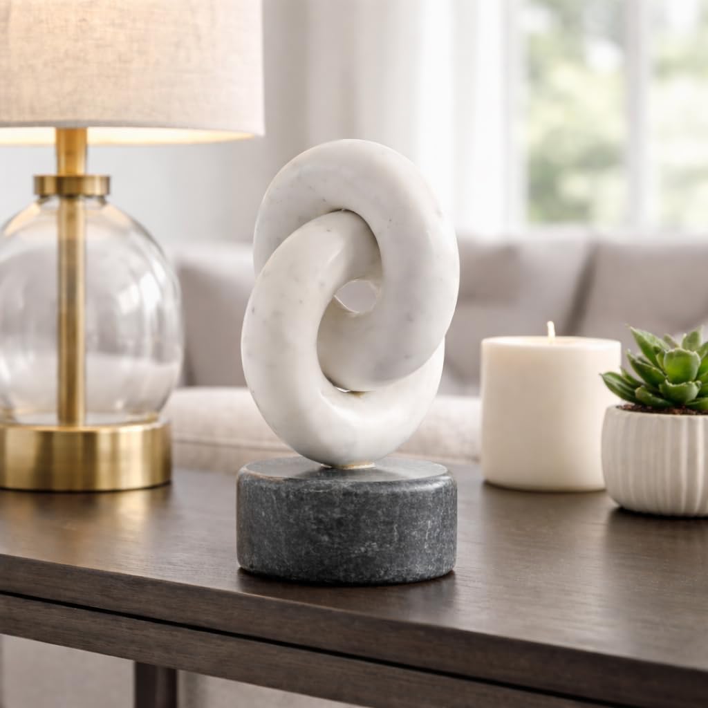 Marble Link Tabletop Decor Sculpture