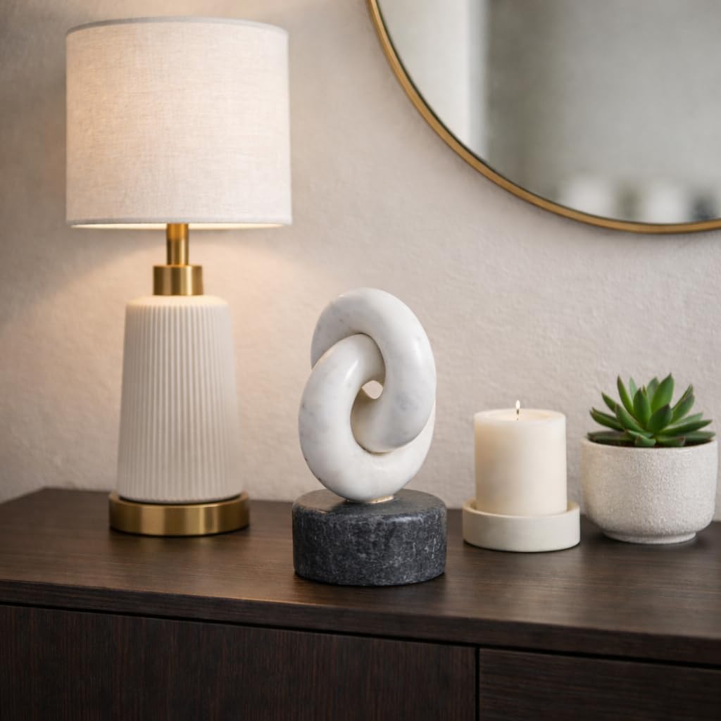 Marble Link Tabletop Decor Sculpture