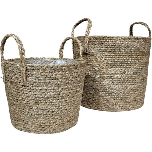 2‑Pack Seagrass Planter Baskets