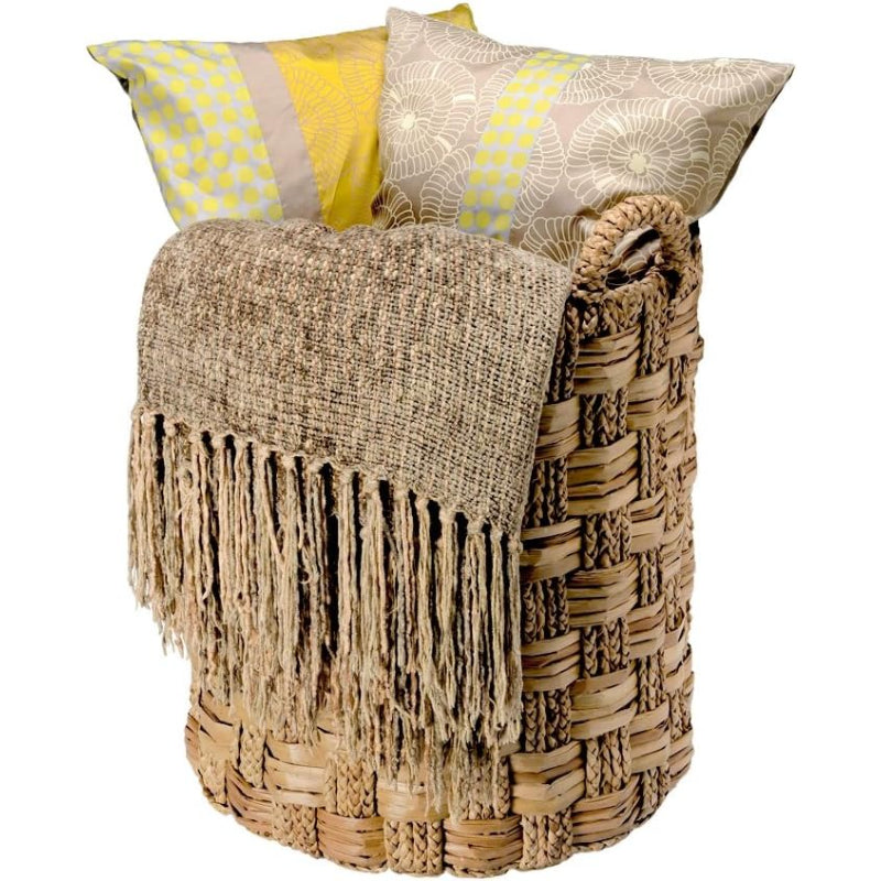 Round Seagrass Braided Storage Basket