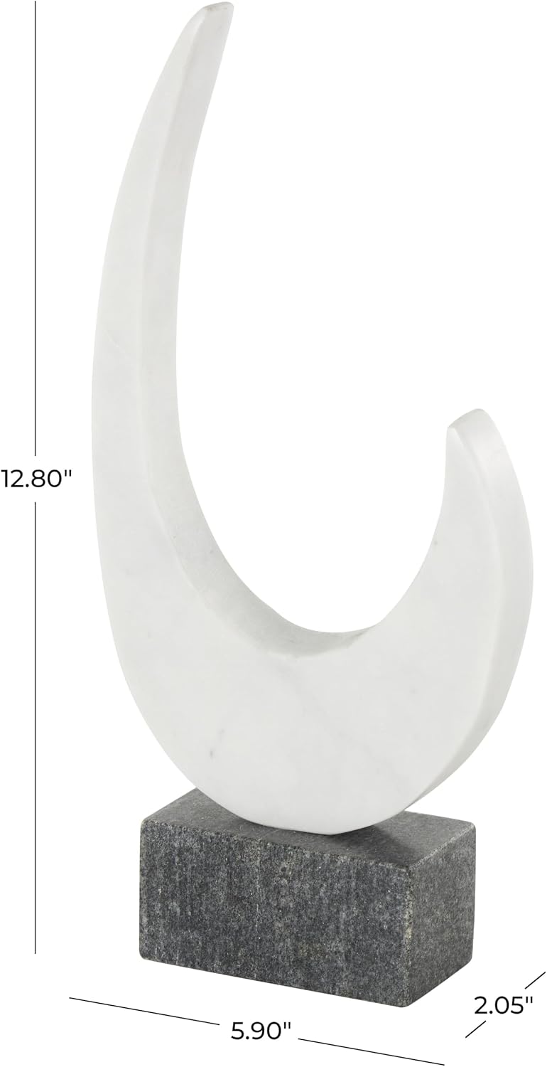 Marble Curved Abstract Decorative Sculpture