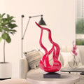 Resin Flame Abstract Tabletop Sculpture