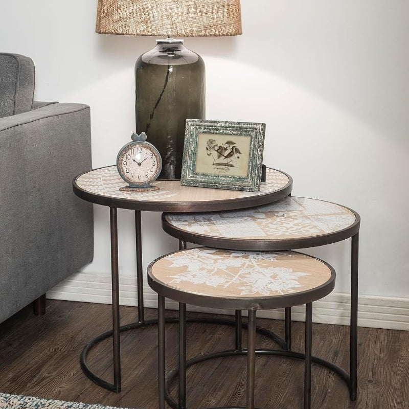 Grey Pewter Bird Mantel Clock