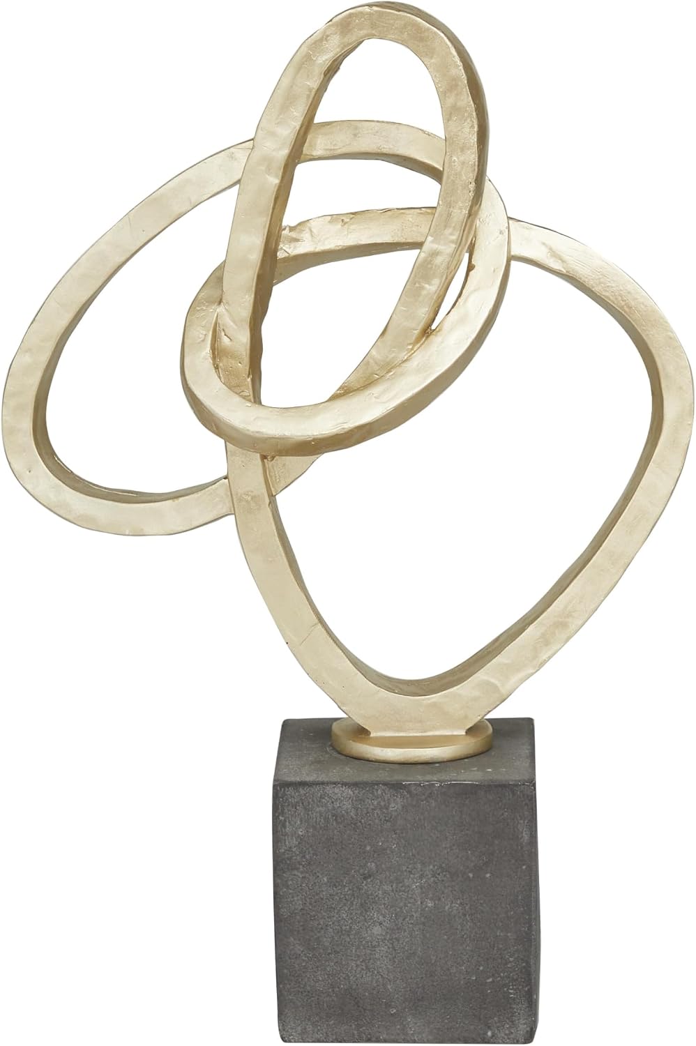 Gold Link Abstract Decorative Sculpture