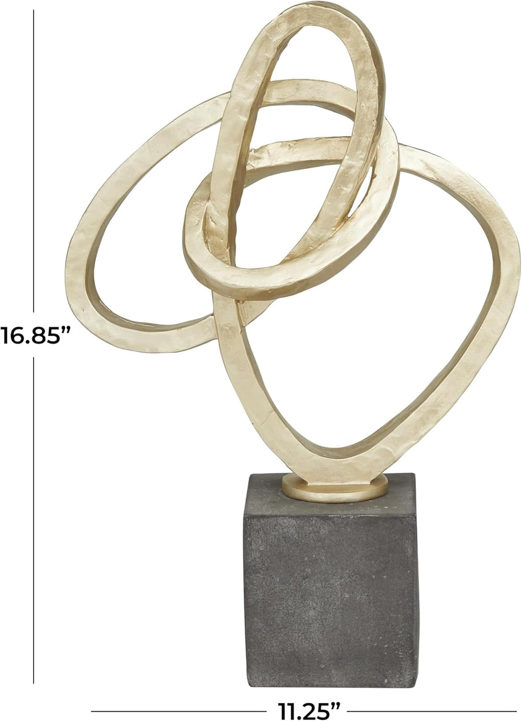 Gold Link Abstract Decorative Sculpture