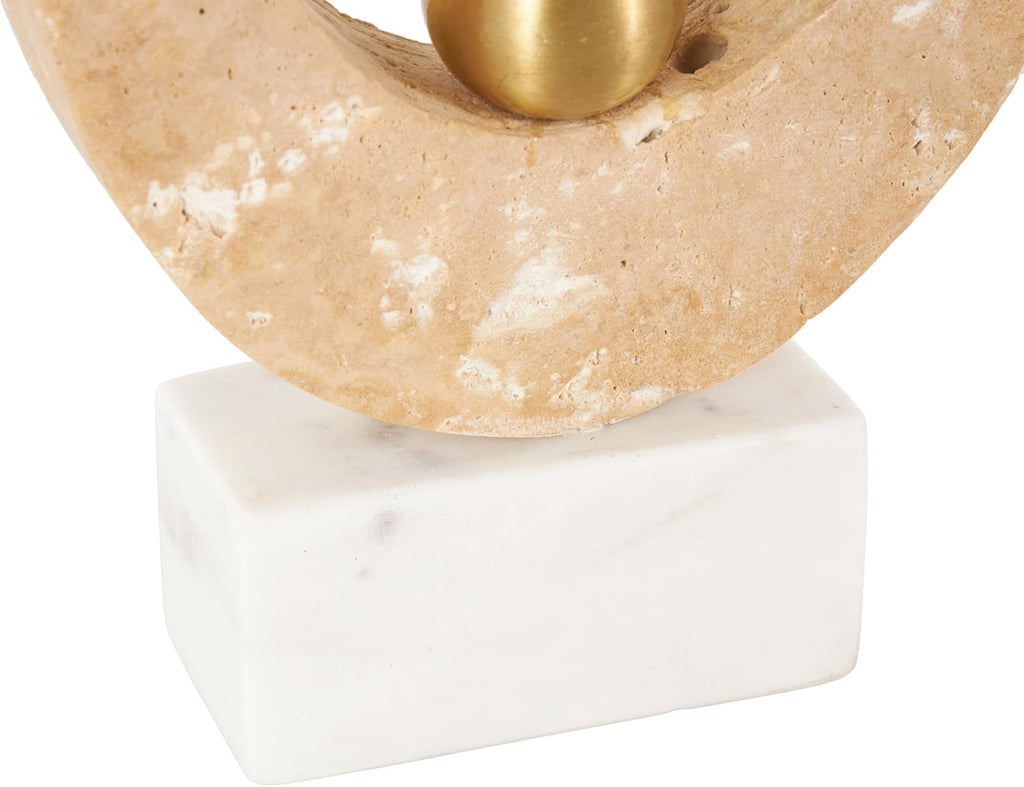 Marble Oval Abstract Decorative Sculpture