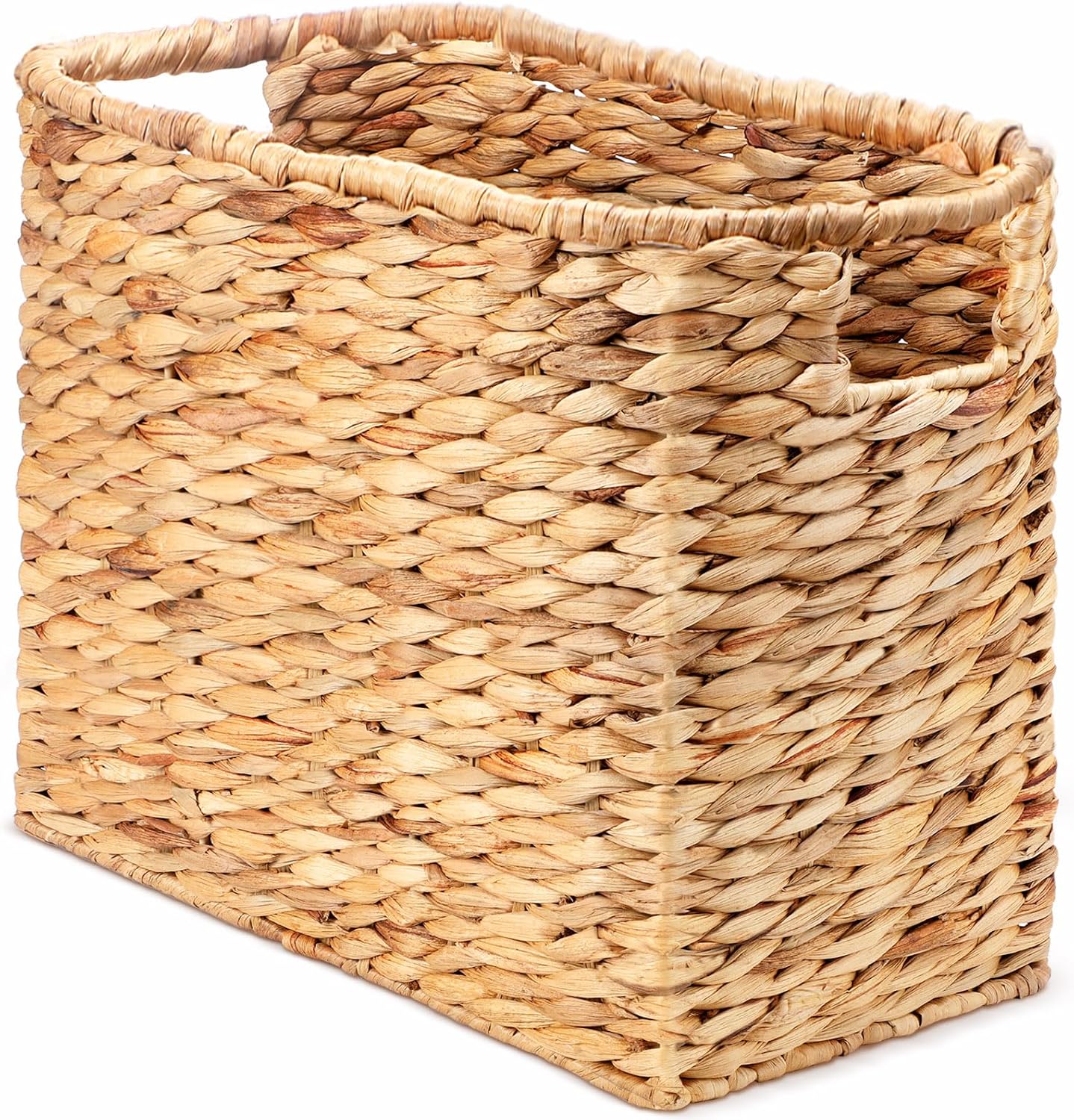 Tall Seagrass Magazine Storage Basket
