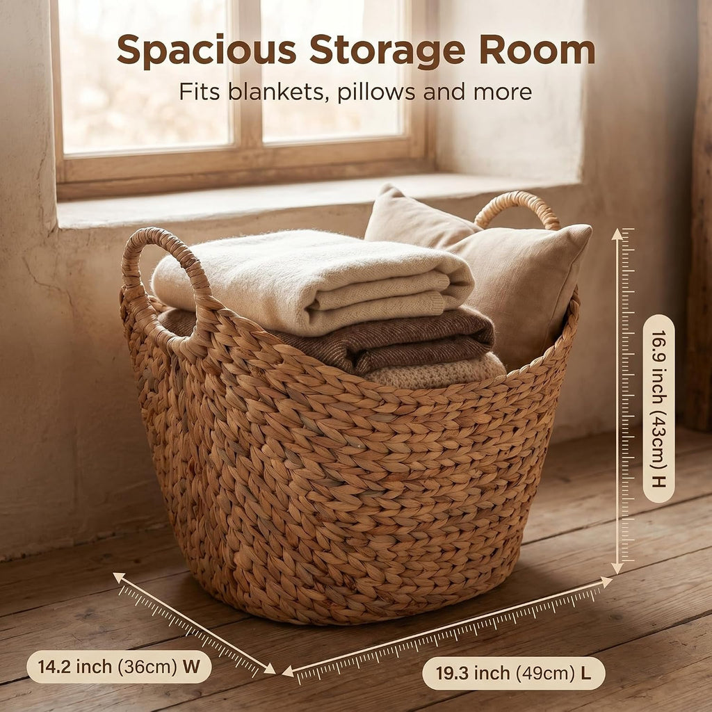 Extra Large Water Hyacinth Storage Basket