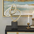 Gold Link Abstract Decorative Sculpture