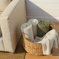 Round Handwoven Seagrass Storage Basket