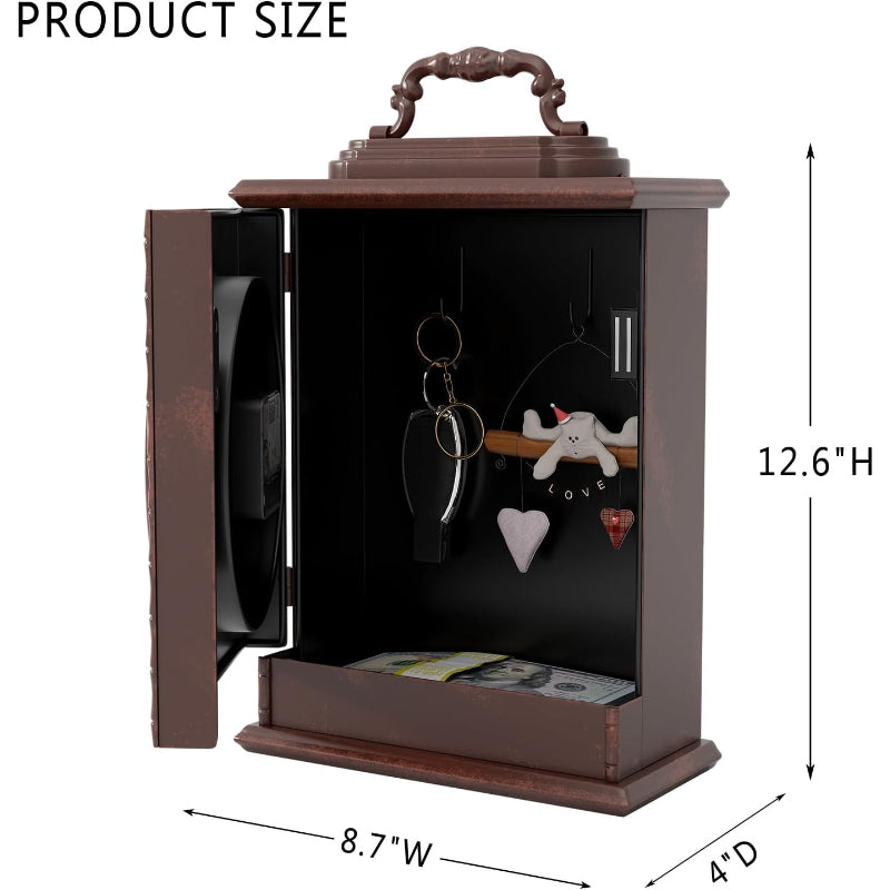 Vintage Mantel Clock with Hidden Safe