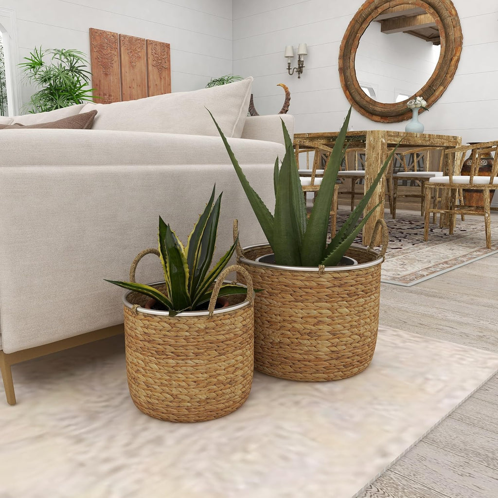 2‑Pack Seagrass Storage Baskets