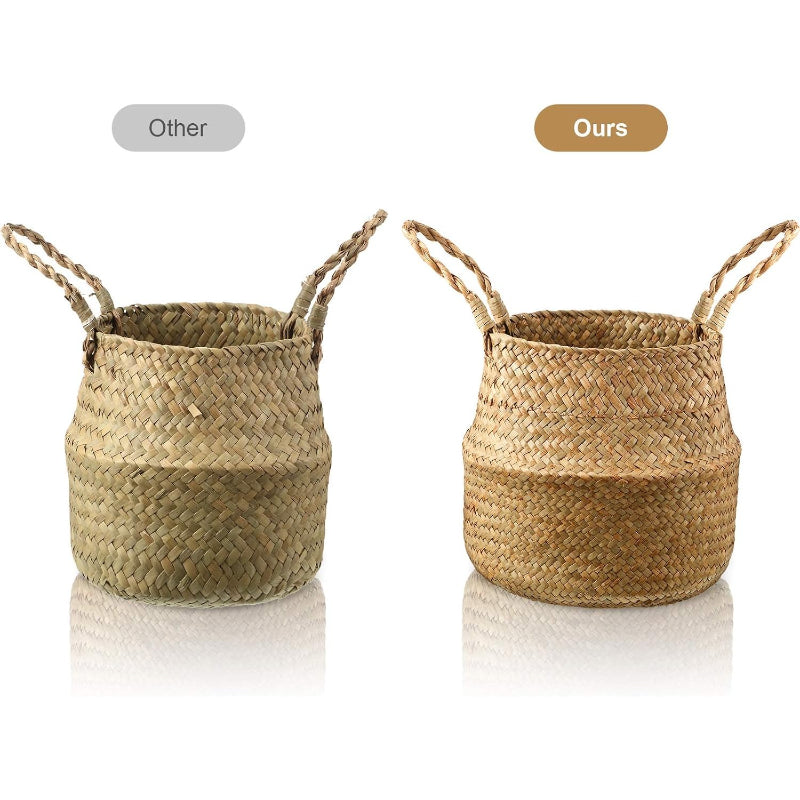 3‑Pack Seagrass Storage Baskets