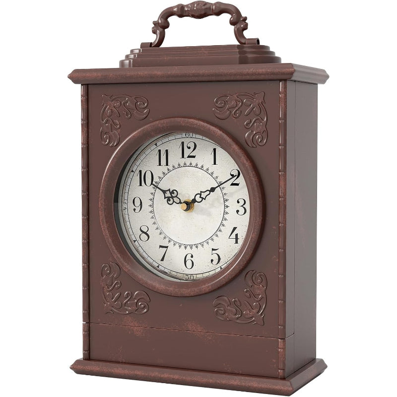 Vintage Mantel Clock with Hidden Safe