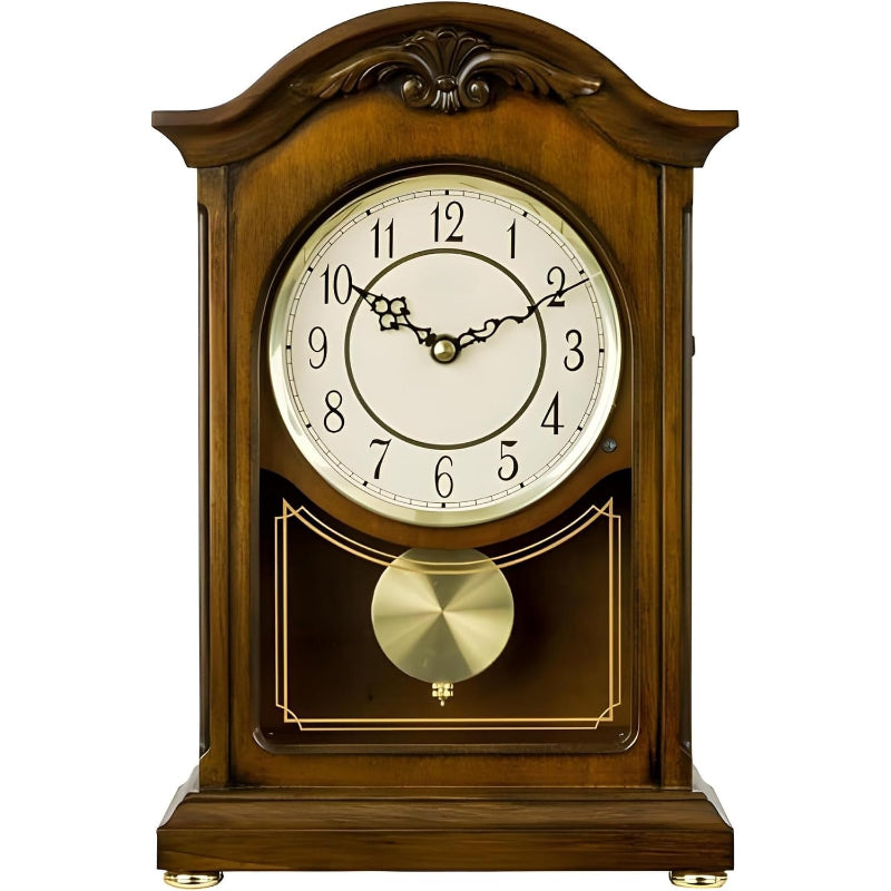Wooden Pendulum Chime Mantel Clock