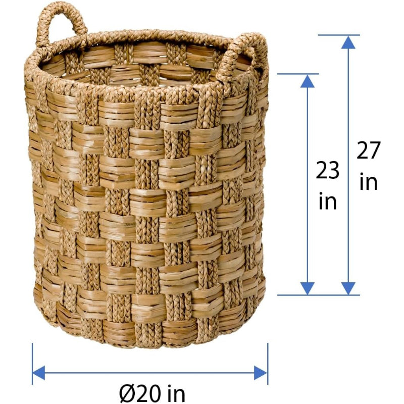 Round Seagrass Braided Storage Basket