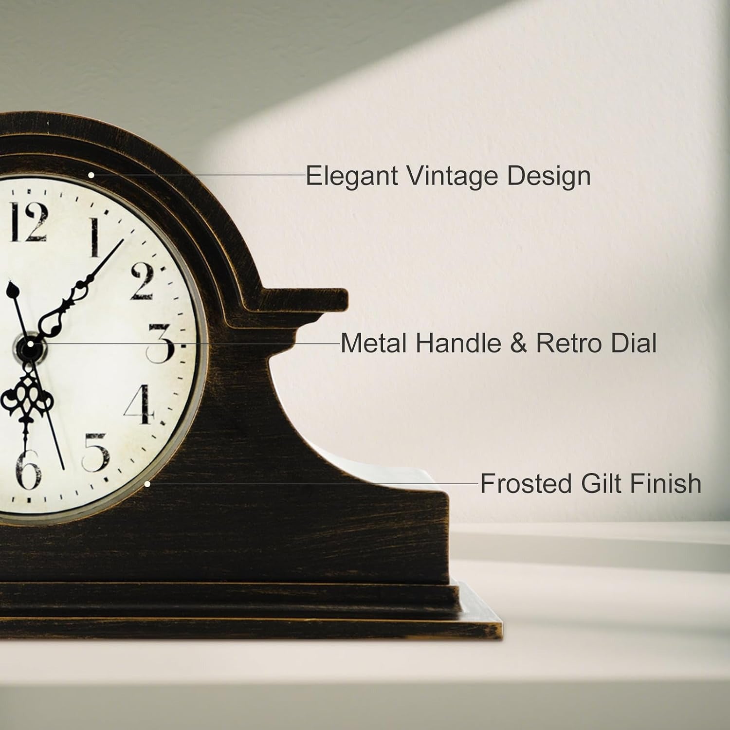 Vintage Farmhouse Mantel Clock